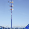 High quality overlap/flange connection monopole tower,antenna mast and communication tower